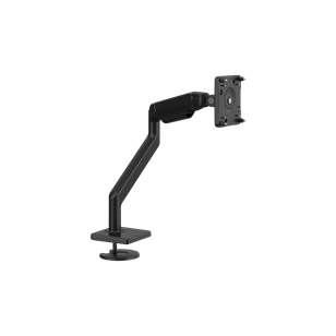 Monitorarm M2.1 mit Durchtischmontage, Schwarz mit schwarzer Kunststoffblende