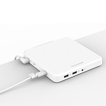 M/Connect 2 - 100W Stand-Alone-Split Dock, Klemmanbindung, Weiss