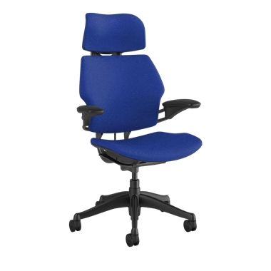 Freedom-Bürostuhl mit Kopfstütze, in Hallingdal 65 0750, Gestell in Graphite