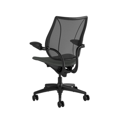 Liberty Ocean, Rückenlehne aus Monofilament Stripe Mesh – Black, Sitzfläche in Oxygen Revive, Gestell in Black Picture 3