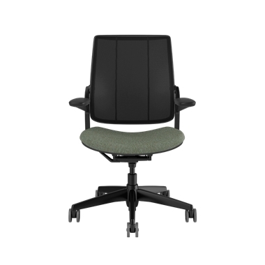 Diffrient Smart-Stuhl, Rückenlehne aus Catena Black, Sitzfläche in Arda 0931 Picture 2