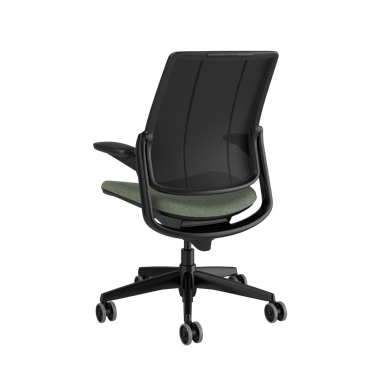 Diffrient Smart-Stuhl, Rückenlehne aus Catena Black, Sitzfläche in Arda 0931 Picture 3