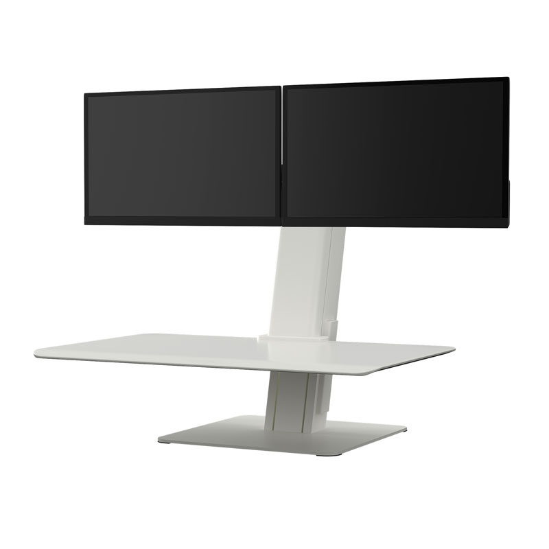 QuickStand Eco, Dual-Monitor, Weiß