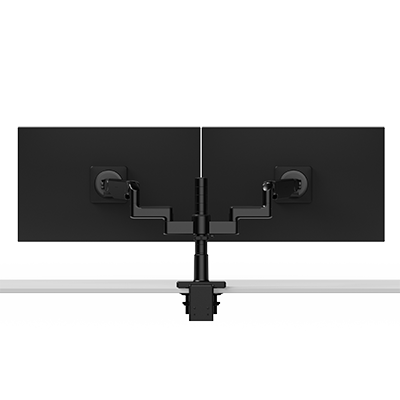 M/Flex M2.1 Doppelmonitorarm mit flexiblen 4-Zoll-Verbindungen, 12-Zoll-Ständer, 100 × 100 mm VESA