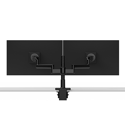 M/Flex M2.1 Doppelmonitorarm mit flexiblen 8-Zoll-Verbindungen, 12-Zoll-Ständer, 100 × 100 mm VESA