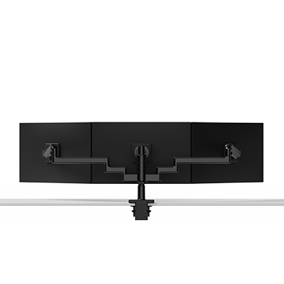 M/Flex M2.1 Dreifach-Monitorarm mit flexiblen 4/12-Zoll-Verbindungen, 12-Zoll-Ständer, 100 × 100 mm VESA