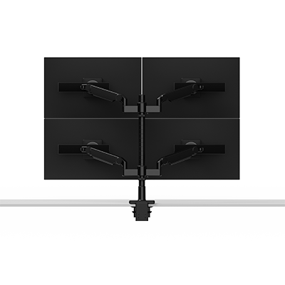 M/Flex M2.1 Klappbarer (zwei über zwei) Vierfach-Monitorarm mit flexiblen Verbindungen und verschiebbarer Einstellung, 24-Zoll-Ständer, 100 × 100 mm VESA