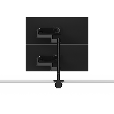 M/Flex M8.1 Klappbarer (einer über den anderen) Doppelmonitorarm mit flexiblen 8-Zoll-Verbindungen, 24-Zoll-Ständer, 100 × 100 mm VESA